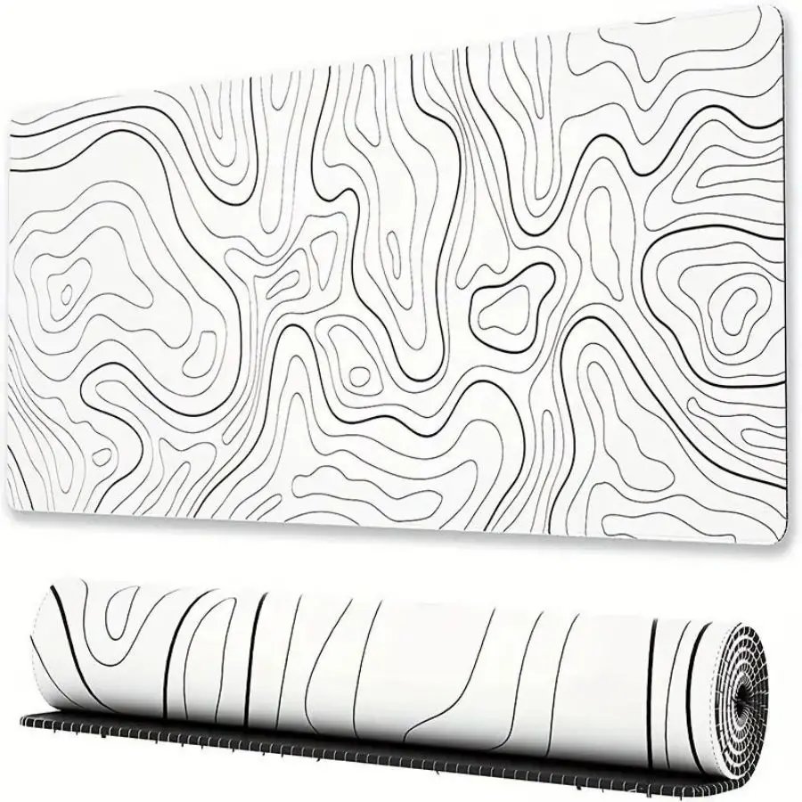 White line table mat