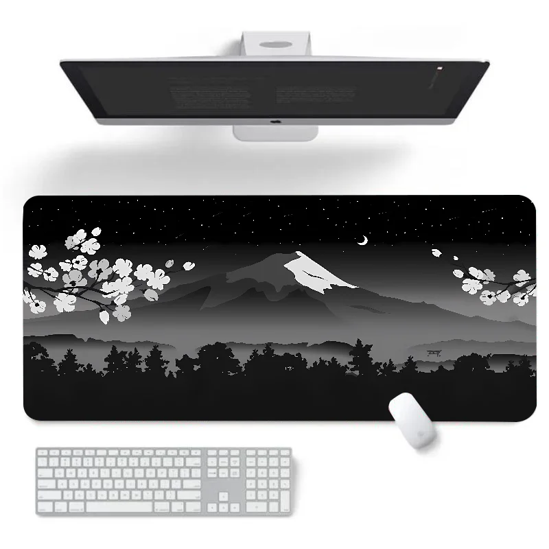 Flowers and Cherry Blossoms Mouse Pad Large Gaming Laptops Laptop Accessories Deskmat Desk Protector Keyboard Mat Mousepad Rgb