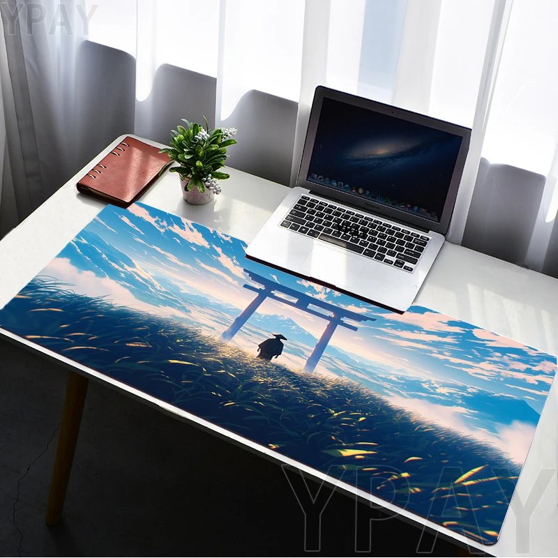 Mouse Pads Sky Landscape Table Mats Computer Mousepad Company Desk Pad Aesthetic Large Gamer Mousepads Office Mouse Mat 100x50cm