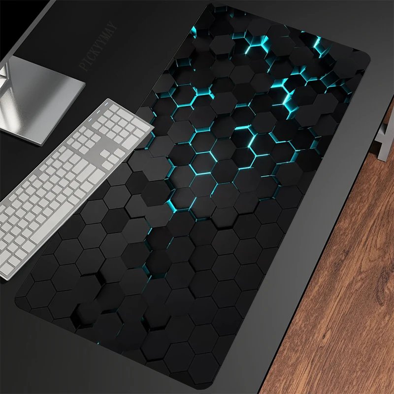 Gaming Mousepads Mousepad Geometric Large Mouse Mat Big Desk Pads Non-Slip Rubber Mouse Pad Big Keyboard Mats