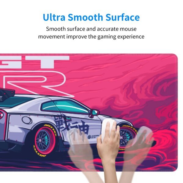 Xxl GTR Mice Pad Super Coupe Illustratio Print Non-slip Keyboardpad Sports Car Custom Pc Table Mat Gamer Cabinet Carpet Mousepad - Image 5