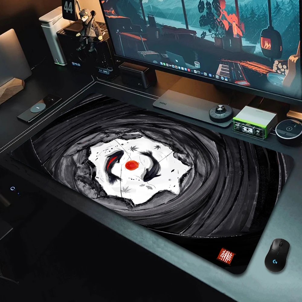 Gaming Mouse Pads Koi Taichi Neutral Table Mats Computer Mousepad Company Big Desk Pad 100x50cm Large Gamer Mousepads Mouse Mat