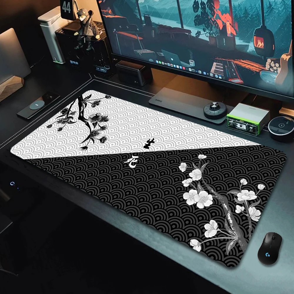 Gaming Mouse Pads Koi Taichi Neutral Table Mats Computer Mousepad Company Big Desk Pad 100x50cm Large Gamer Mousepads Mouse Mat