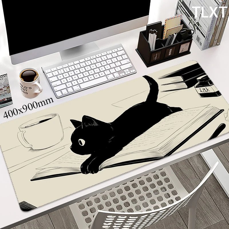 Mouse Pads Cute Cat Computer Mousepad Company Desk Pad 100x50cm Large Kawaii Mausepads Office Mouse Mat XXL Big Table Mats