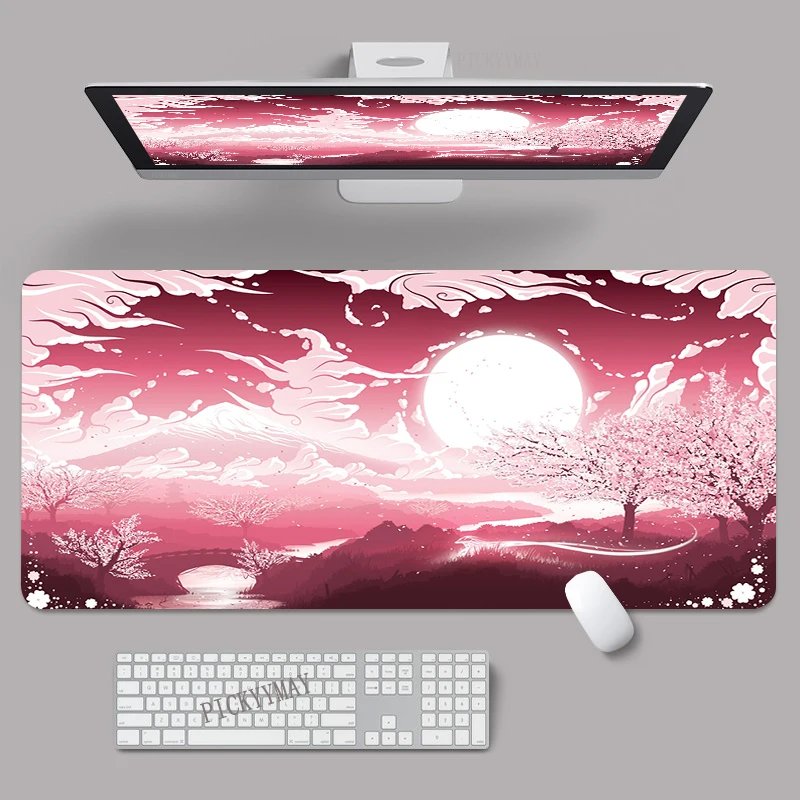 Mouse Pad Chinese Style Large Gamer Mousepad Keyboard Mat XXXL Mouse Mats 90x40cm Rubber Desk Pad Design Desk Rug