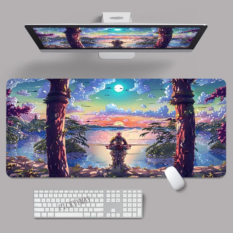 Mouse Pad Chinese Style Large Gamer Mousepad Keyboard Mat XXXL Mouse Mats 90x40cm Rubber Desk Pad Design Desk Rug