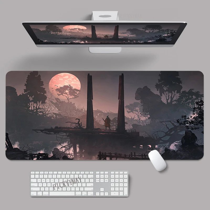 Mouse Pad Chinese Style Large Gamer Mousepad Keyboard Mat XXXL Mouse Mats 90x40cm Rubber Desk Pad Design Desk Rug