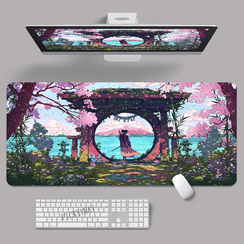 Mouse Pad Chinese Style Large Gamer Mousepad Keyboard Mat XXXL Mouse Mats 90x40cm Rubber Desk Pad Design Desk Rug