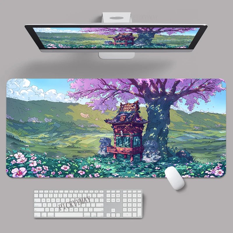 Mouse Pad Chinese Style Large Gamer Mousepad Keyboard Mat XXXL Mouse Mats 90x40cm Rubber Desk Pad Design Desk Rug