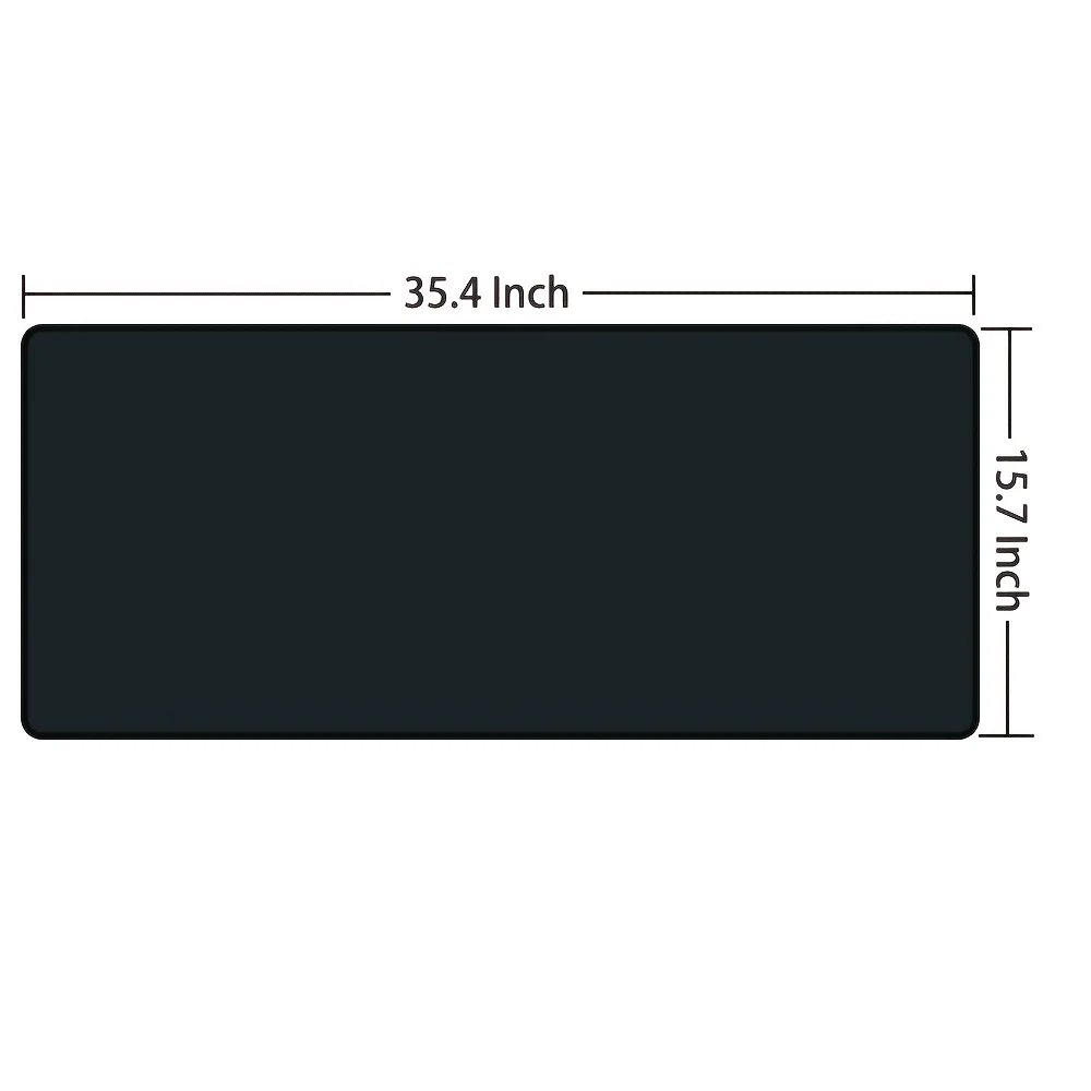 XXL Large extended gaming mouse pad with stitched edges and non-slip rubber base, washable, suitable for e-sports offices