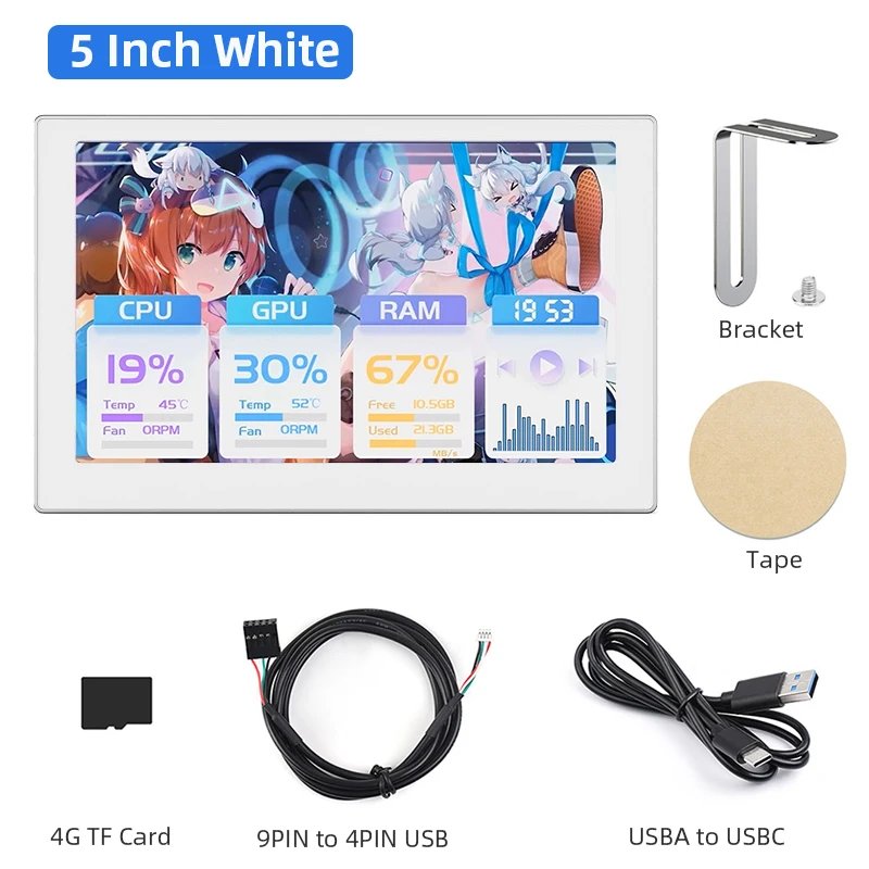 5 Inch-White