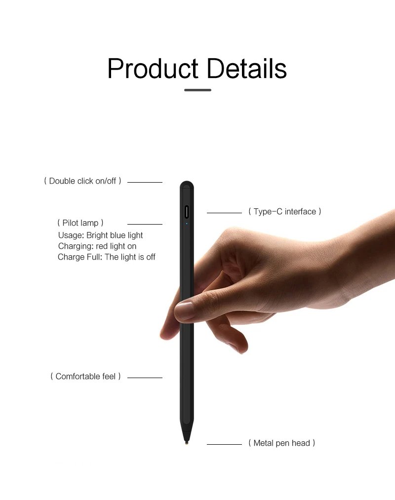 Stylus Pen For Lenovo Tab M10 Plus 10.6 10.3 3rd 2nd Gen 10.1 inch TB-X606 X306 TB328FU TB125FU Tablet Painting Touch Pen Pencil