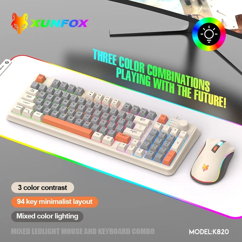 60% wired gaming keyboard, RGB backlight ultra compact mini keyboard, waterproof small compact 61 key keyboard for pc/Mac gamers