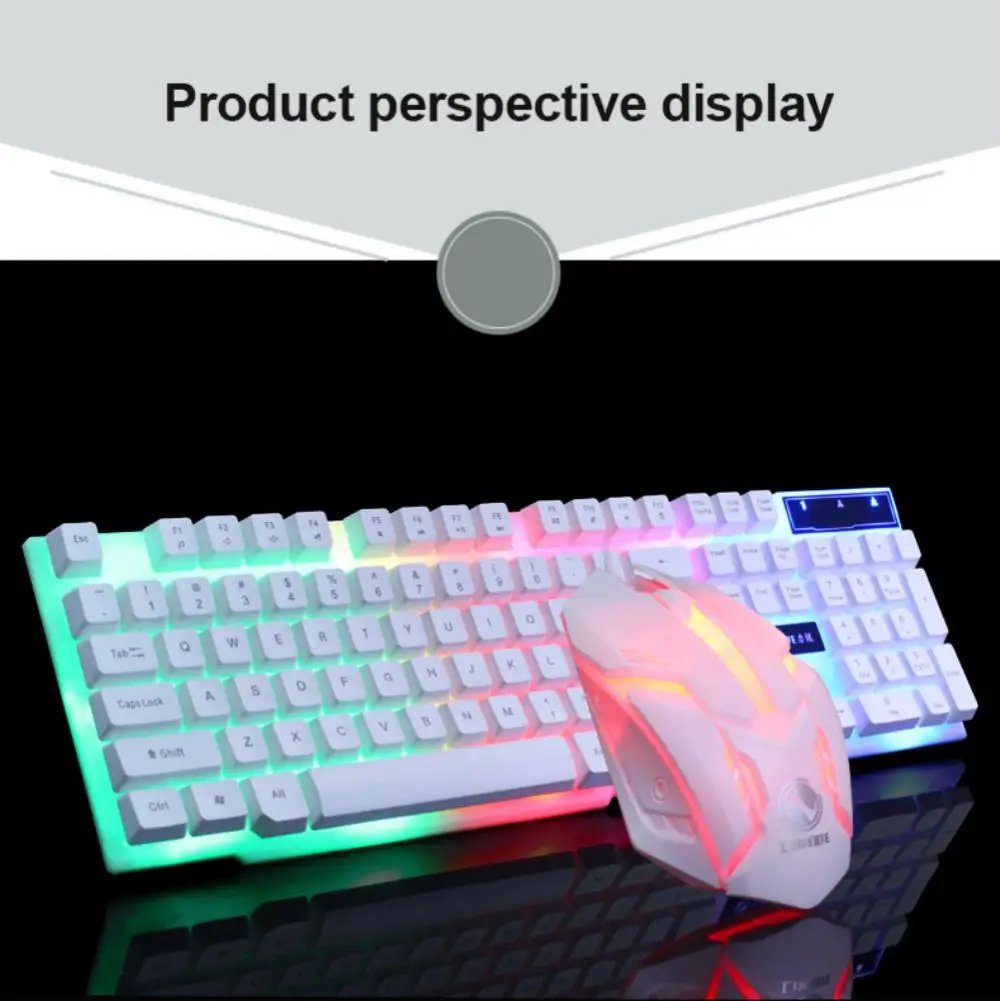 Keyboard Mechanical Wired Gaming Colorful Backlit Mechanical Medium Board Single Keyboard Gamer Keyboard For PC Laptop