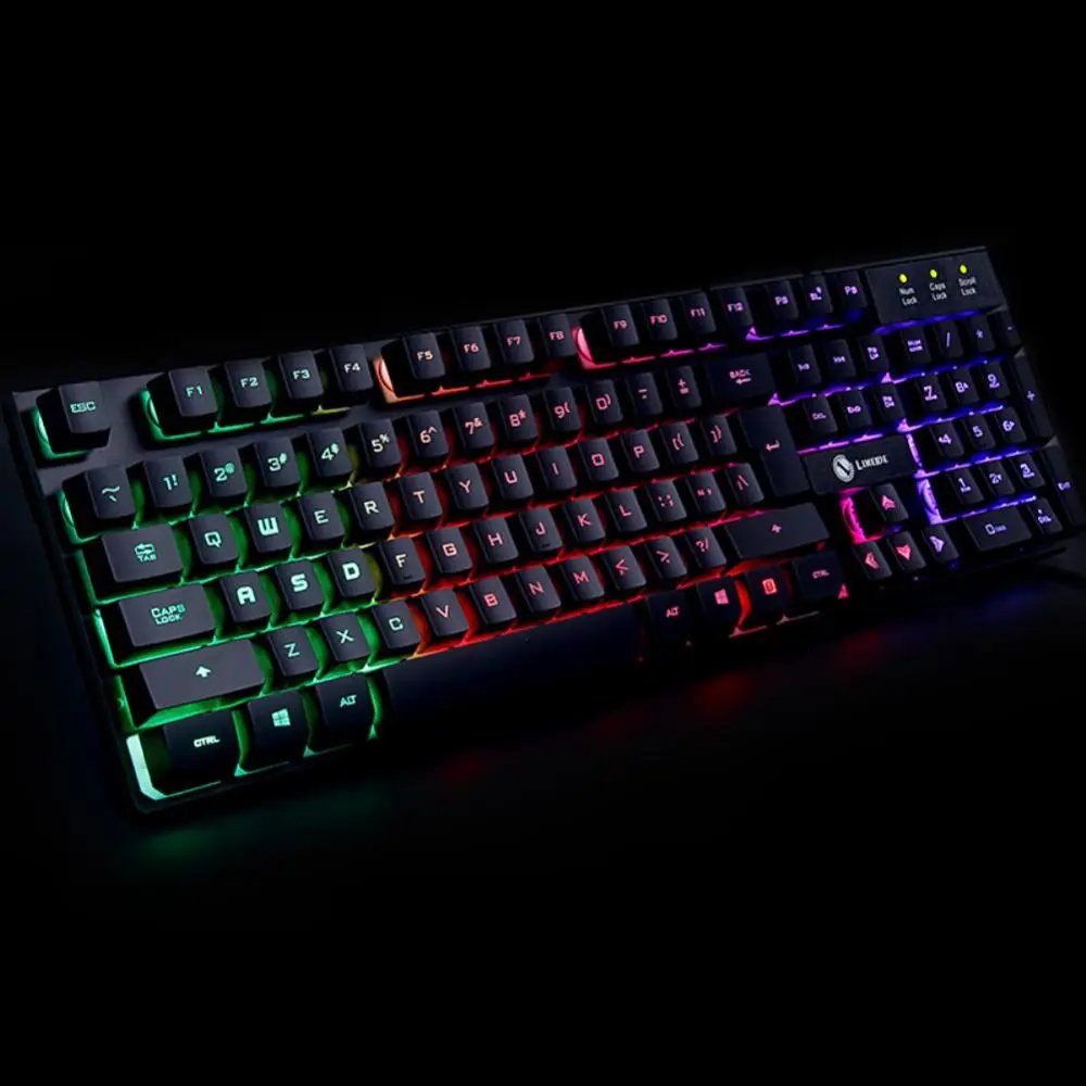 Keyboard Mechanical Wired Gaming Colorful Backlit Mechanical Medium Board Single Keyboard Gamer Keyboard For PC Laptop