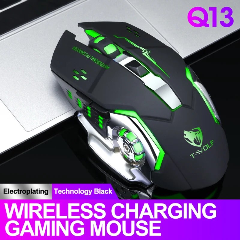 Wireless Mouse Charging Gaming Mouse Mute Backlit Mouse Mechanical Ergonomic Optical Computer Accessories for Pc Laptop