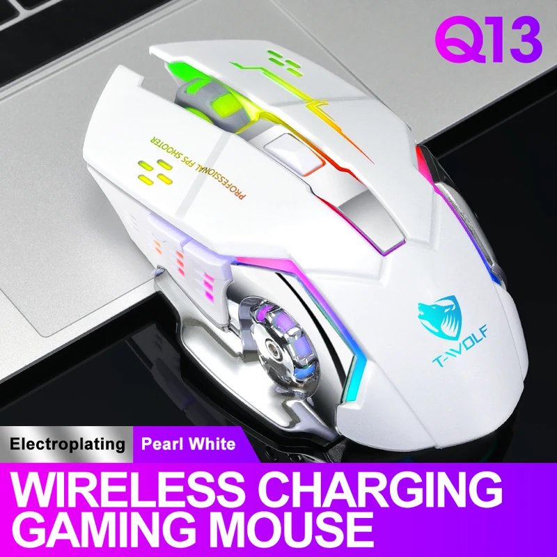 Wireless Mouse Charging Gaming Mouse Mute Backlit Mouse Mechanical Ergonomic Optical Computer Accessories for Pc Laptop