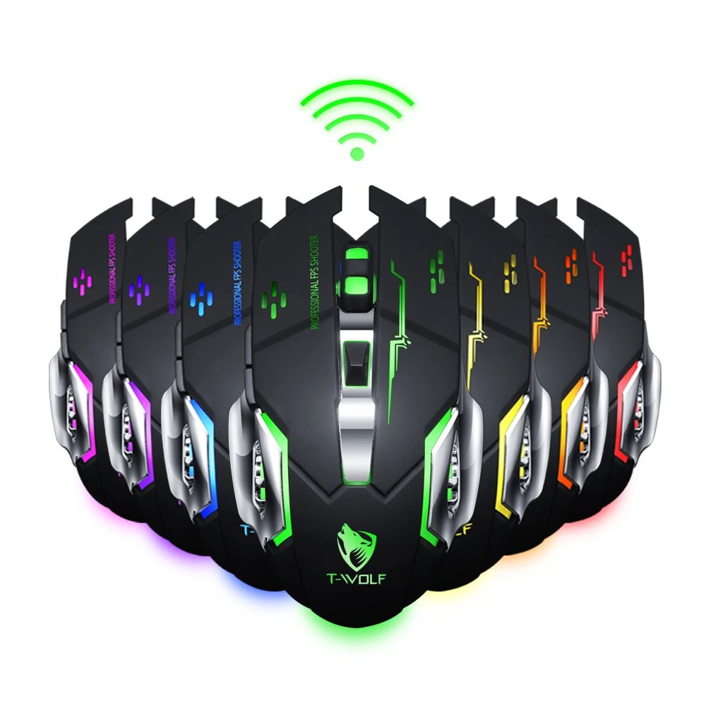 Wireless Mouse Charging Gaming Mouse Mute Backlit Mouse Mechanical Ergonomic Optical Computer Accessories for Pc Laptop