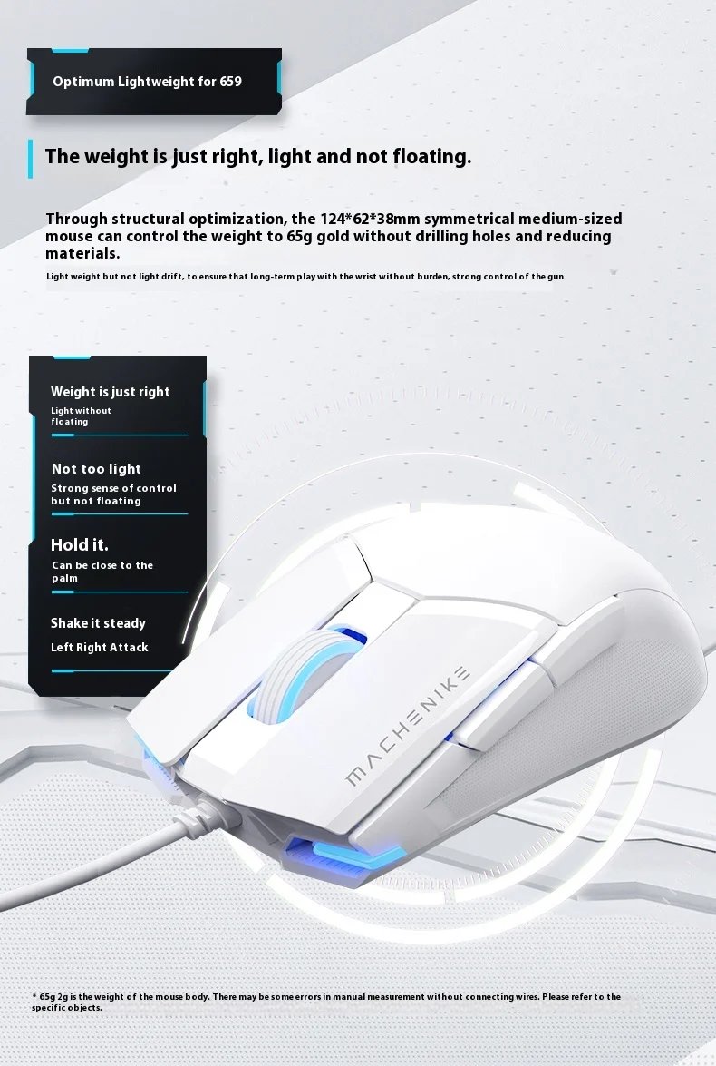 Wired Mouse Mechanic M7pro Lightweight Gaming Desktop Laptop High Performance Cost Performance Super Competitive Ergonomics Hot