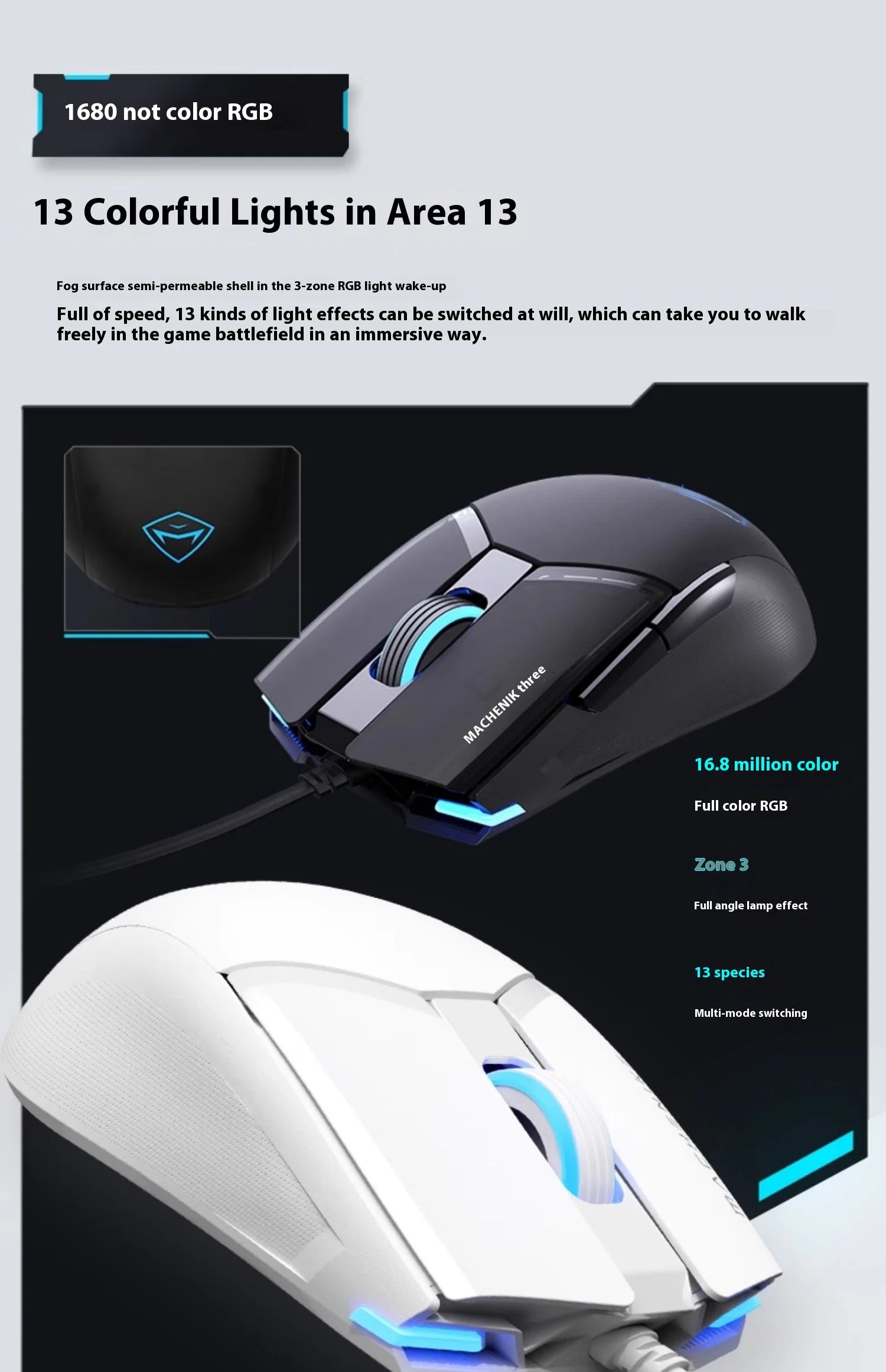 Wired Mouse Mechanic M7pro Lightweight Gaming Desktop Laptop High Performance Cost Performance Super Competitive Ergonomics Hot