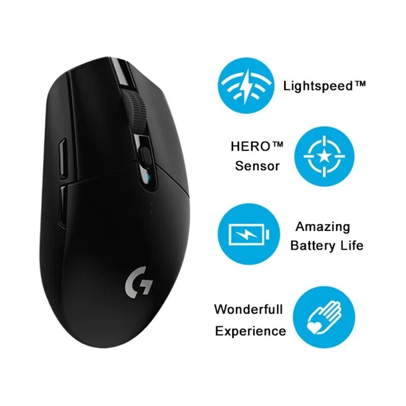 Logitech G304 Wireless Mouse LightSpeed PC Gamer Esports RGB Usb for Laptop Computer Mechanical Button PC Laptop Gaming Mice