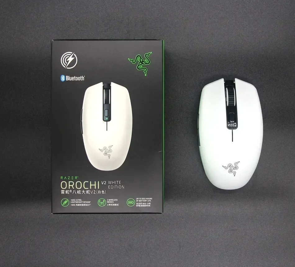 Razer Orochi V2 Mobile Wireless Gaming Mouse Lightweight 2 Wireless Modes 5G Mice Advanced 18K DPI Optical Sensor