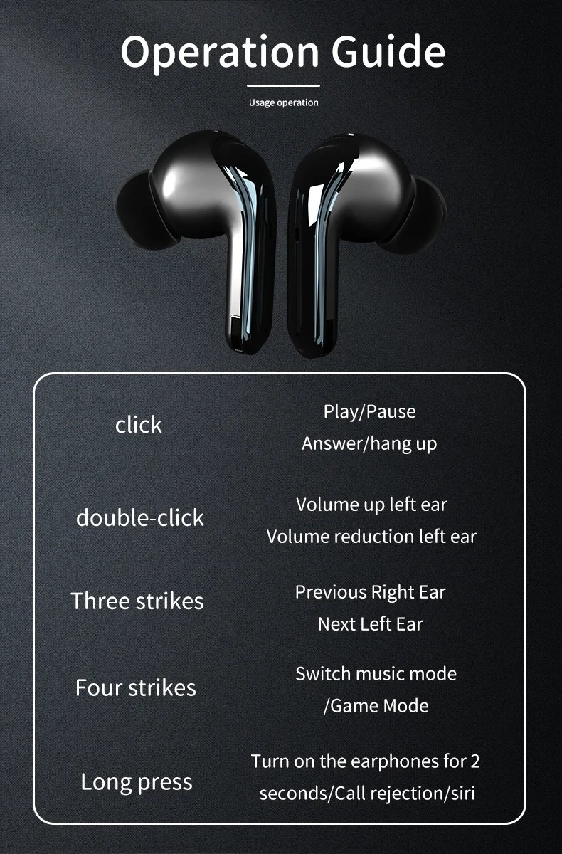 Original XIAOMI F8 Wireless Headphones Bluetooth Headset Charging Earbuds Noise Reduction Earphones Led Display Sport With Mic