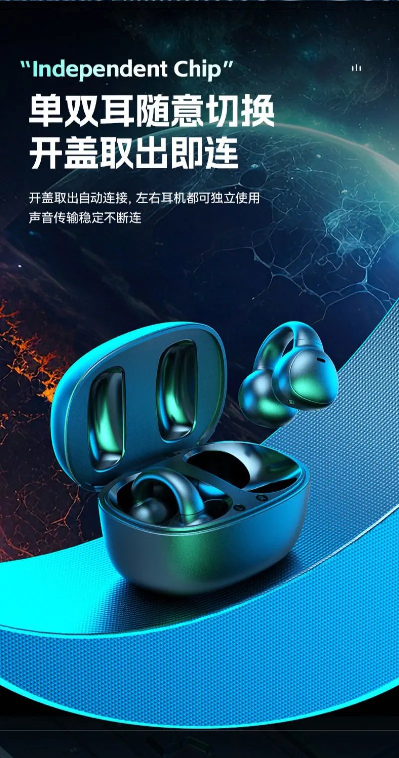 Original XIAOMI M61 Wireless Earbuds Bluetooth TWS Ear-hook Headset HIFI Game Earphones LED Display Headphones Sport With Mic