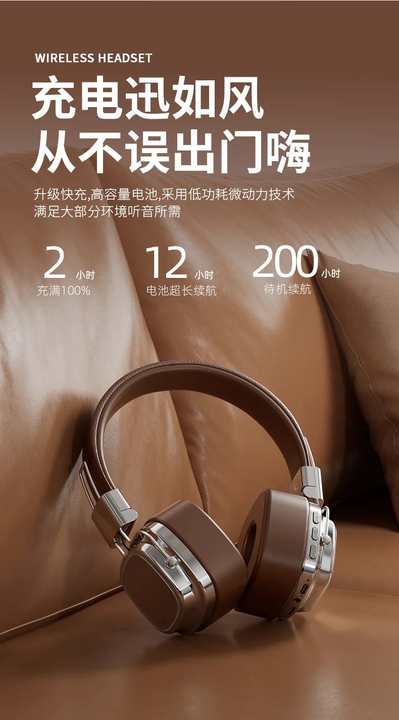 Original XIAOMI Bluetooth Wireless Headphones CR-8 Retro TWS Earphone For Samsung iPhone HIFI Game Headset With Mic Earbuds