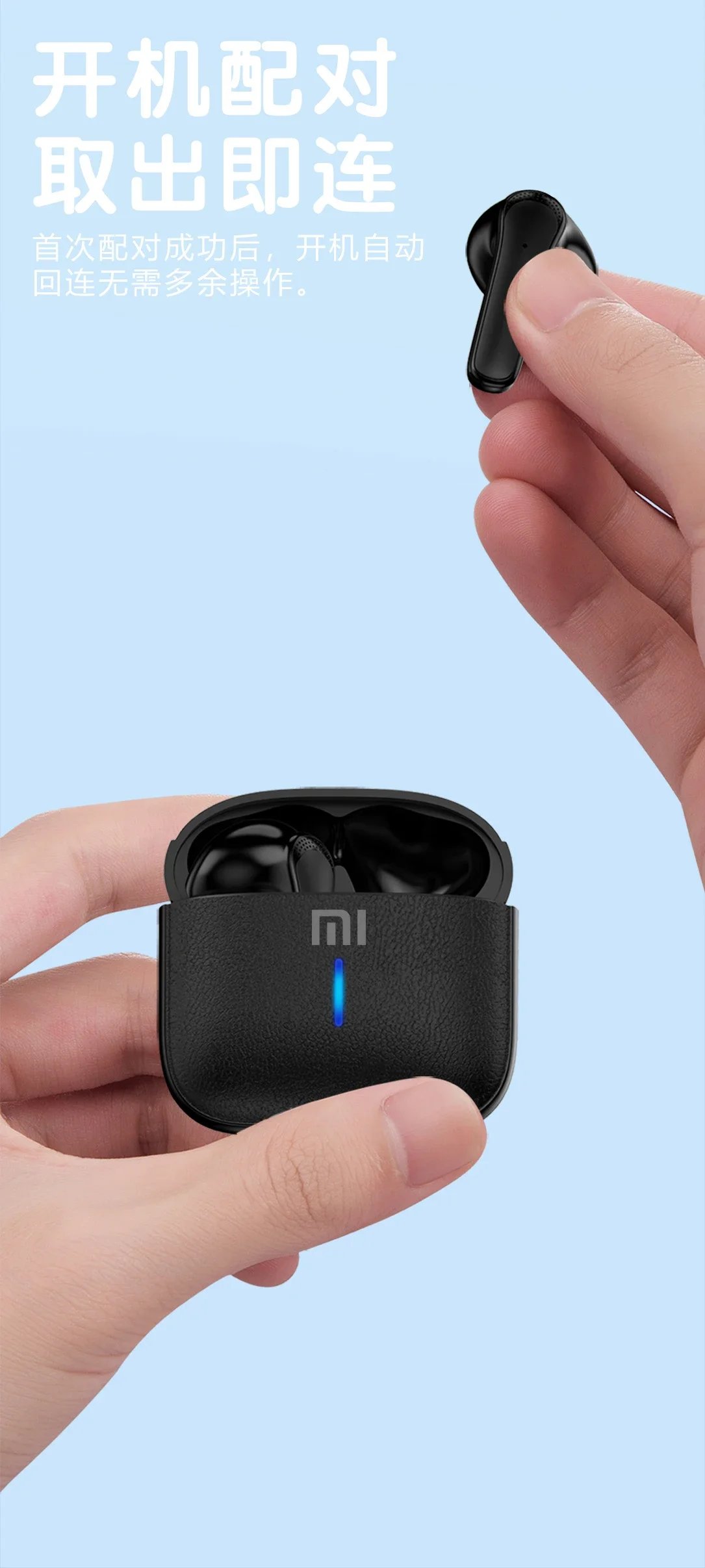 Original XIAOMI JS59 Earphone TWS Bluetooth Headset MIJIA HiFi Wireless Headphone Mic Noise Reduction Earbuds Sport Game Motion