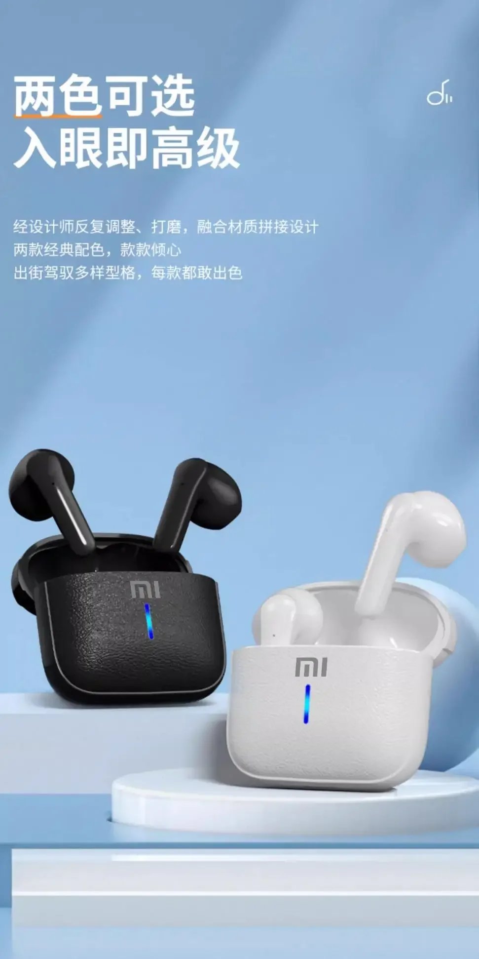 Original XIAOMI JS59 Earphone TWS Bluetooth Headset MIJIA HiFi Wireless Headphone Mic Noise Reduction Earbuds Sport Game Motion