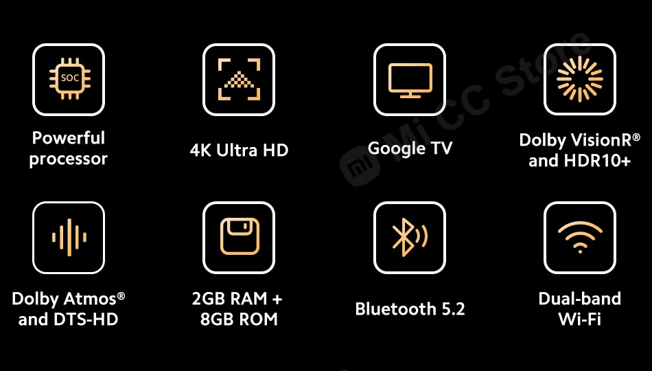 [World Premiere] Global Version Xiaomi Mi TV Box S (2nd Gen) 4K Ultra HD 2GB 8GB Google TV WiFi BT 5.2 Dolby Vision Media Player