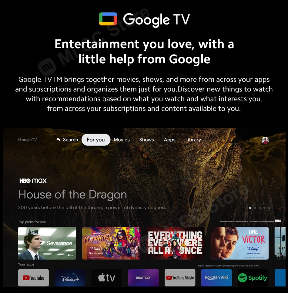 [World Premiere] Global Version Xiaomi Mi TV Box S (2nd Gen) 4K Ultra HD 2GB 8GB Google TV WiFi BT 5.2 Dolby Vision Media Player