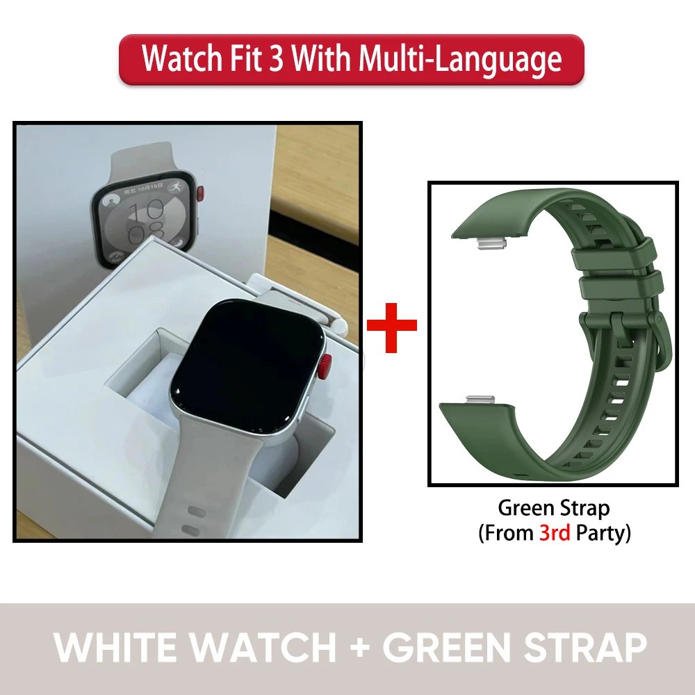 White n Green Strap