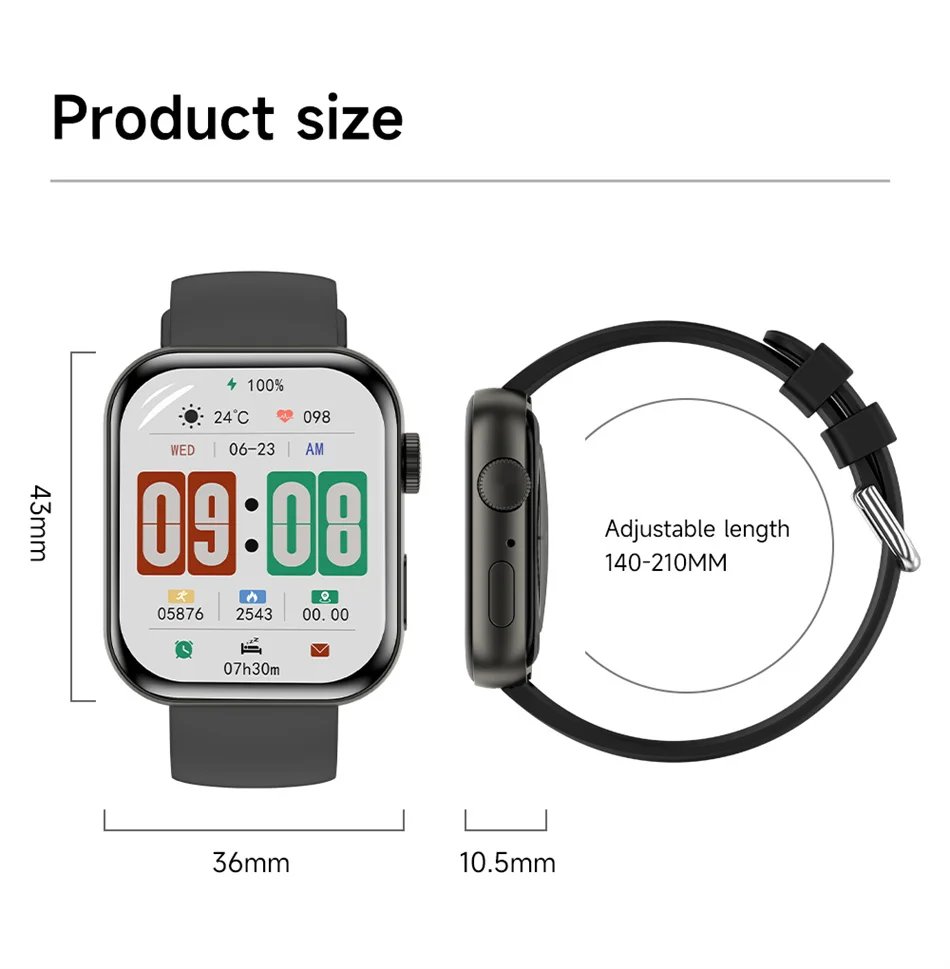 For Huawei Xiaomi AMOLED Smart Watch Men WATCH FIT 3 Bluetooth Call GPS Sport Tracker IP68 Waterproof Women Smartwatch 2024 New