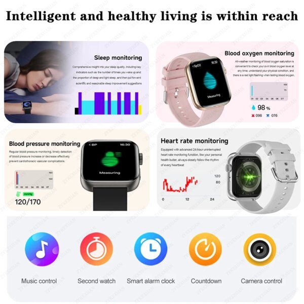 For Huawei Xiaomi AMOLED Smart Watch Men WATCH FIT 3 Bluetooth Call GPS Sport Tracker IP68 Waterproof Women Smartwatch 2024 New - Image 4