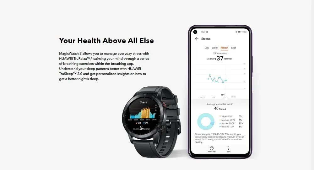 Huawei Honor Magic Watch 2 Bluetooth Call Long Range Heart Rate Sleep Blood Oxygen Detection Sports Waterproof Smart Watch