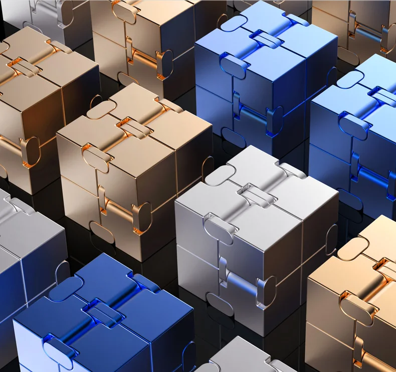 Magic Cube Stress Relief Toy Infinity Cube Portable Educational Toys Decompress Relax Toys for Children Adults Christmas Gift