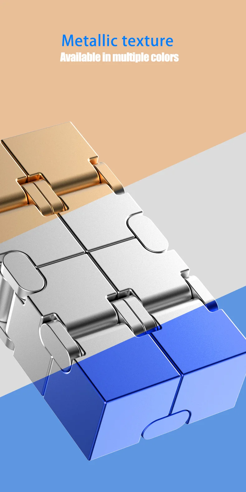 Magic Cube Stress Relief Toy Infinity Cube Portable Educational Toys Decompress Relax Toys for Children Adults Christmas Gift