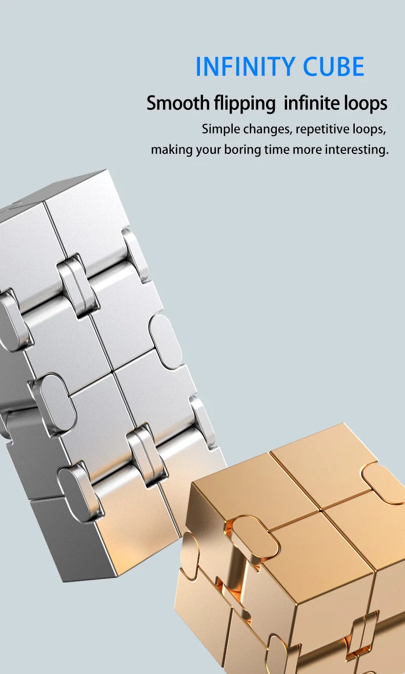 Magic Cube Stress Relief Toy Infinity Cube Portable Educational Toys Decompress Relax Toys for Children Adults Christmas Gift