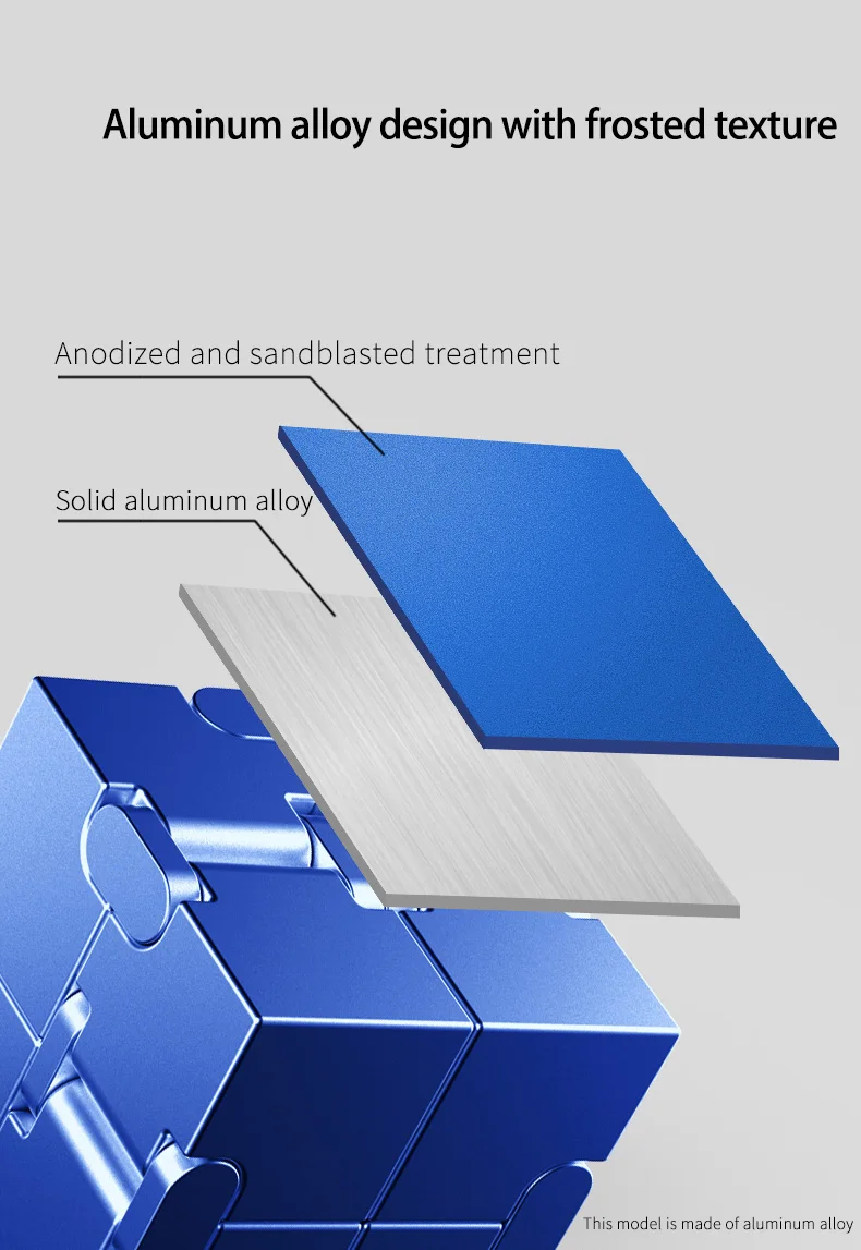 Magic Cube Stress Relief Toy Infinity Cube Portable Educational Toys Decompress Relax Toys for Children Adults Christmas Gift