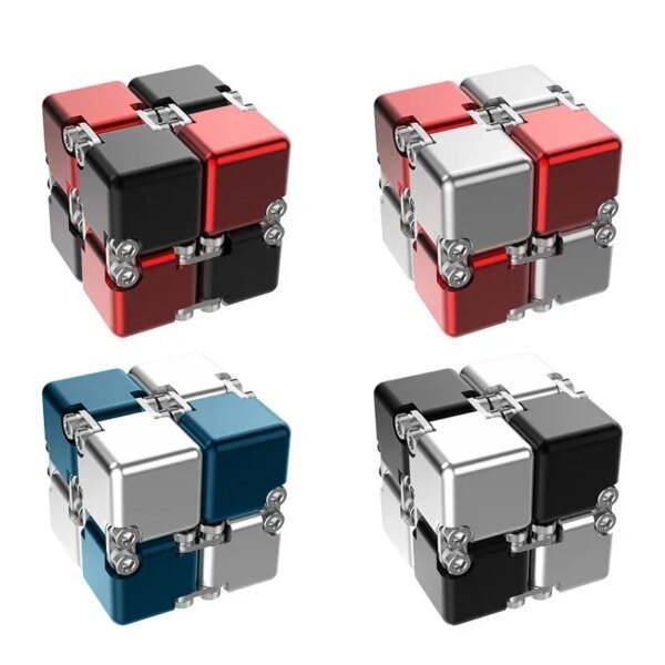 Stress Relief Toy Metal DIY Infinite Magic Cube Upgraded Disassembled Assembled Block Fidget - Image 2