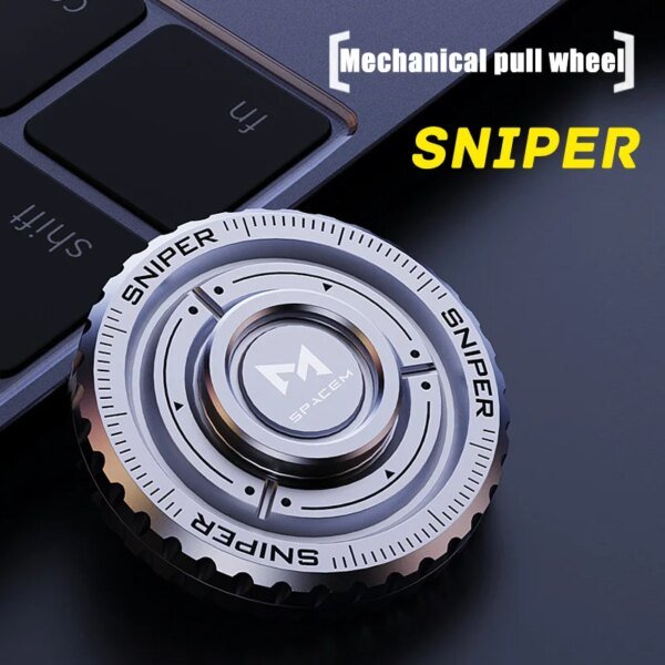 Fidget spinner Mechanical Coin Fingertip Stainless Steel EDC Anti-stress Fidget Slider Spinner Office