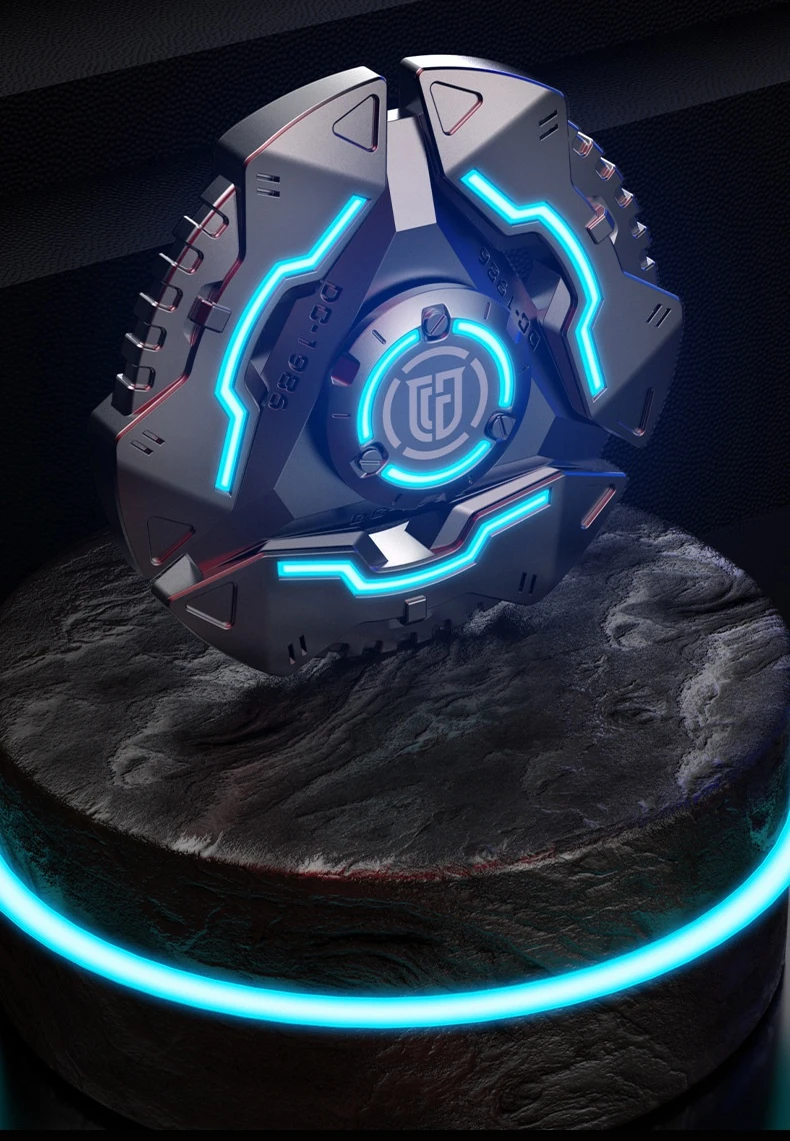 Fidget Spinner Metal Luminous Long Time Rotation Multifunctional Hand Twist Adult Stress Relief Toy Gyro ATOM