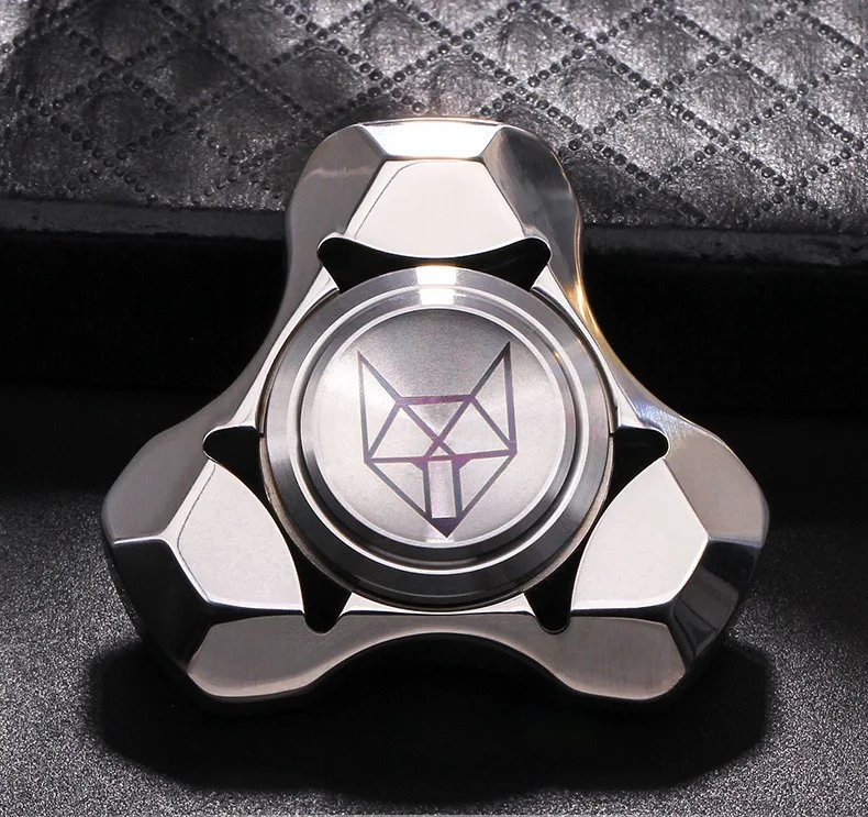 New Fox Stainless Steel Metal Fidget Spinner Adult EDC Antistress Hand Spinner Office Toy Autism Stress Relief Toys