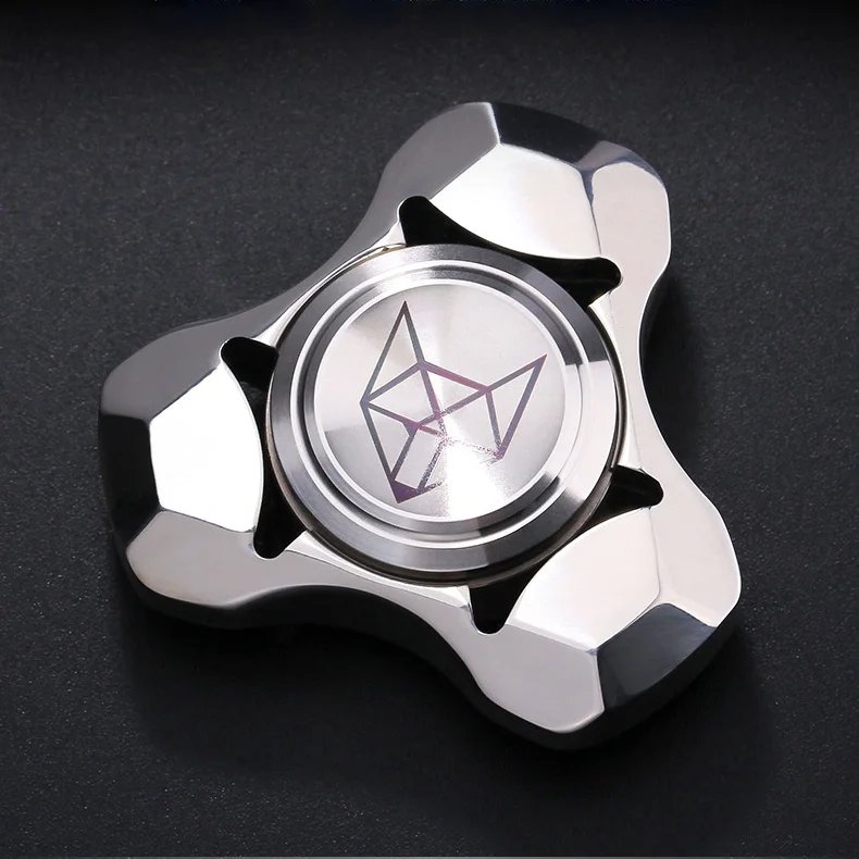 New Fox Stainless Steel Metal Fidget Spinner Adult EDC Antistress Hand Spinner Office Toy Autism Stress Relief Toys