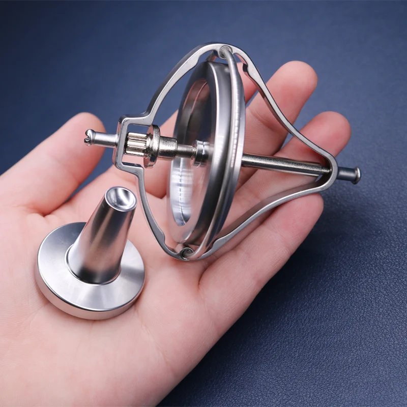 Mechanical Gyroscope Metal Gyro Toy Antistress Fidget Anxiety Autism Classic Traditional Educational Technology Props Gift