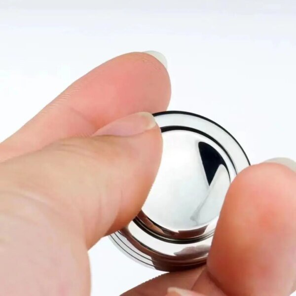 2 in 1 Metal Gyroscope Spinner Stainless Steel Spinning Top Fidget Anti Stress Anxiety - Image 4