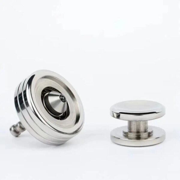 2 in 1 Metal Gyroscope Spinner Stainless Steel Spinning Top Fidget Anti Stress Anxiety - Image 6