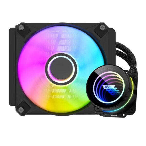 Darkflash 120mm Infinity Liquid CPU Cooler Space 4 Pin Pwm 3 Pin 5V Sync for Intel and Amd - Image 5